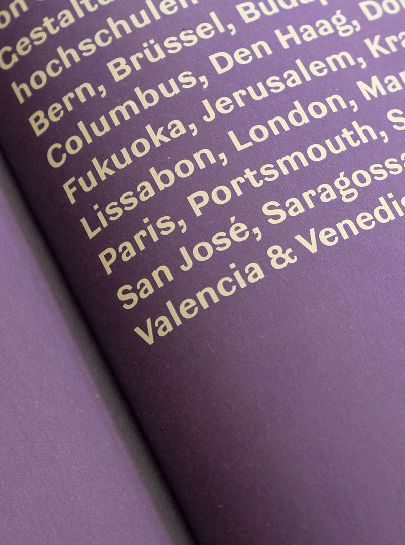 Detailansicht der Typografie in einem Buch