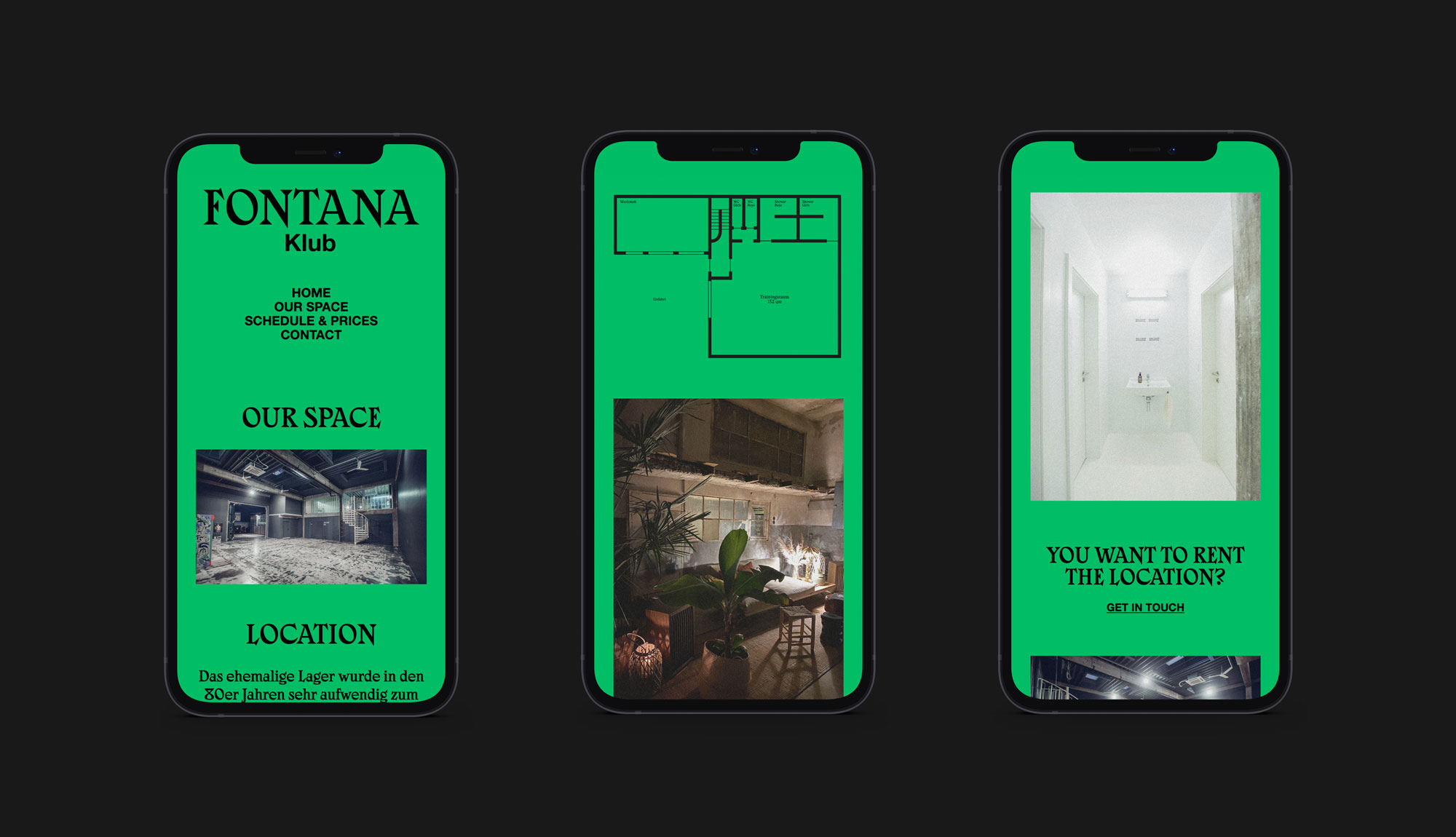 Webseite f&uuml;r den fontana Klub